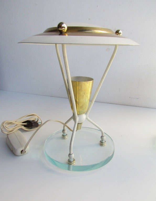 Pair of Petite Italian Boudoir Lamps For Sale 1