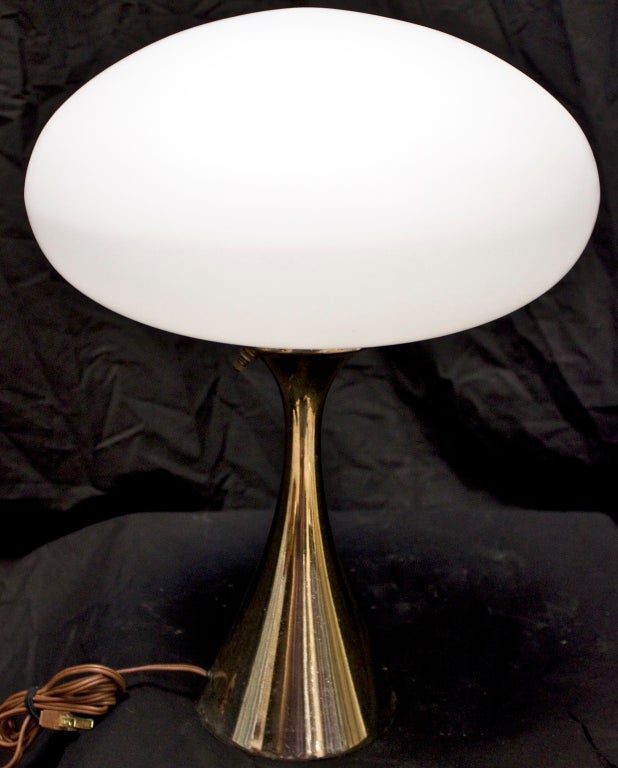 American Laurel Brass Mushroom Lamp