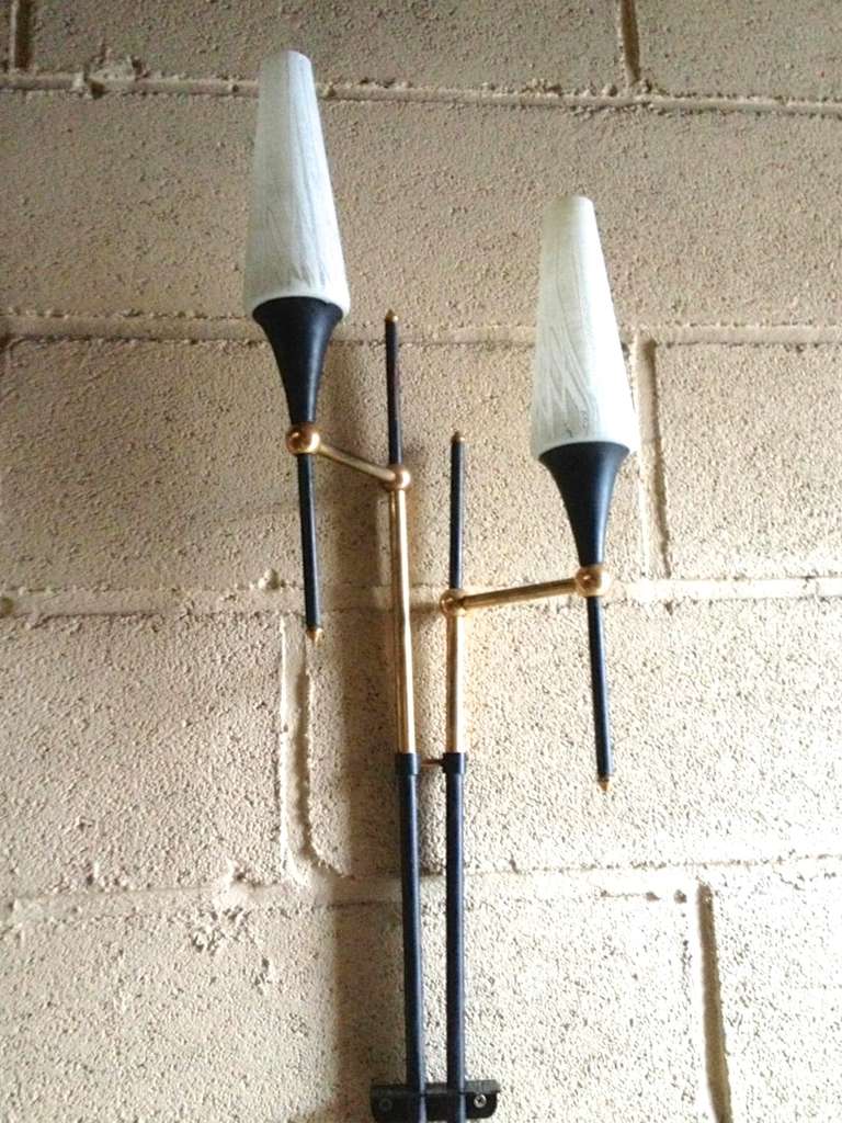 Wall Mounted French 1950's Bracket Sconce 4