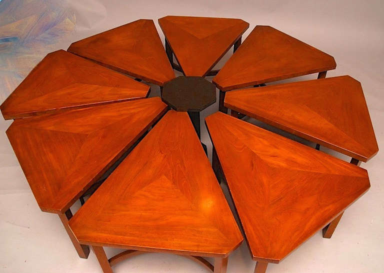 wedge shaped coffee table