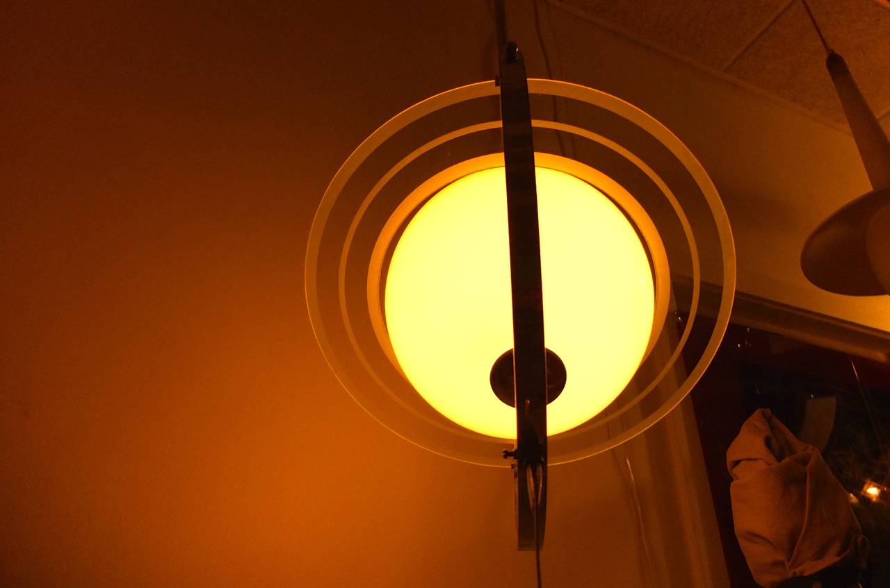art deco saturn lamp