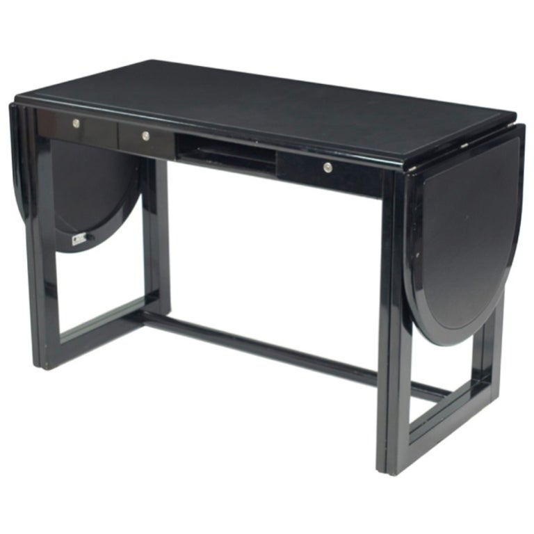 Pozzi & Verga Folding Desk with Leather Top & Drop Sides