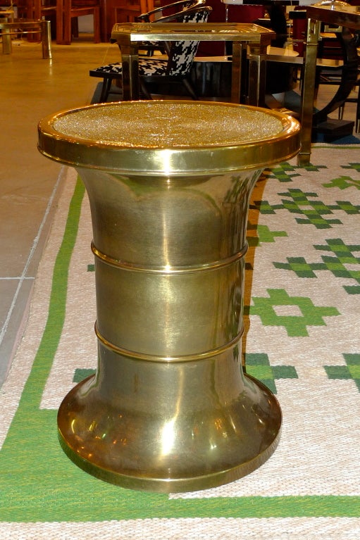 American Mastercraft Patinated Brass Pedestal