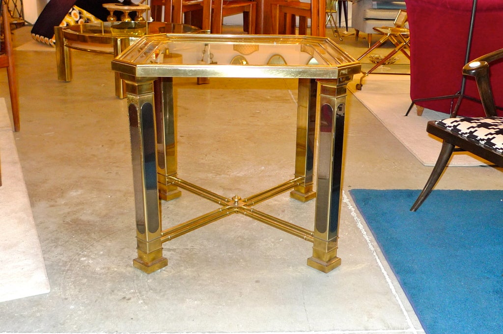 Mastercraft Brass Lamp Table 3