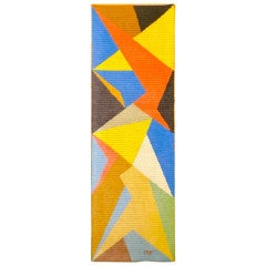Marcel Picard Abstract Geometric Hand Stitched 'Arlequin' 4