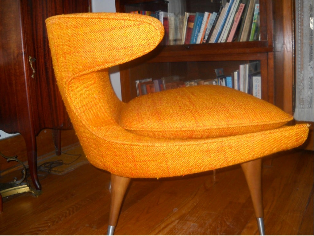 Karpen of California Horn Lounge Chair In Excellent Condition In Hanover, MA