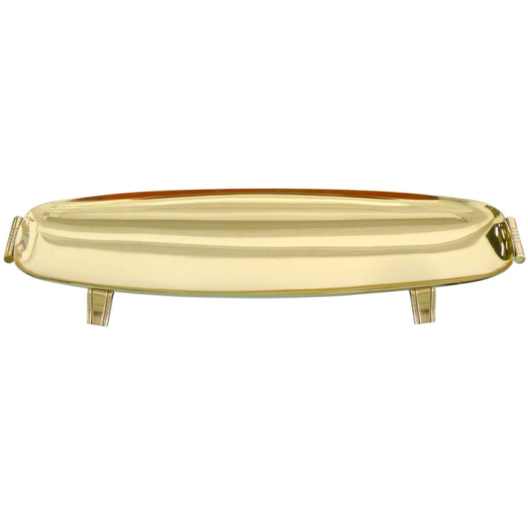 Large Brass Tray for Table top or Ottoman at 1stDibs