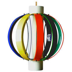 Colorful Lightolier Pendant after Angelo Lelli 2