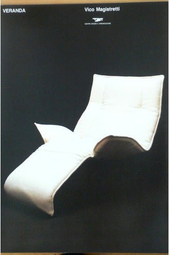Original Italian VERANDA Lounge Chair by Vico Magistretti 1