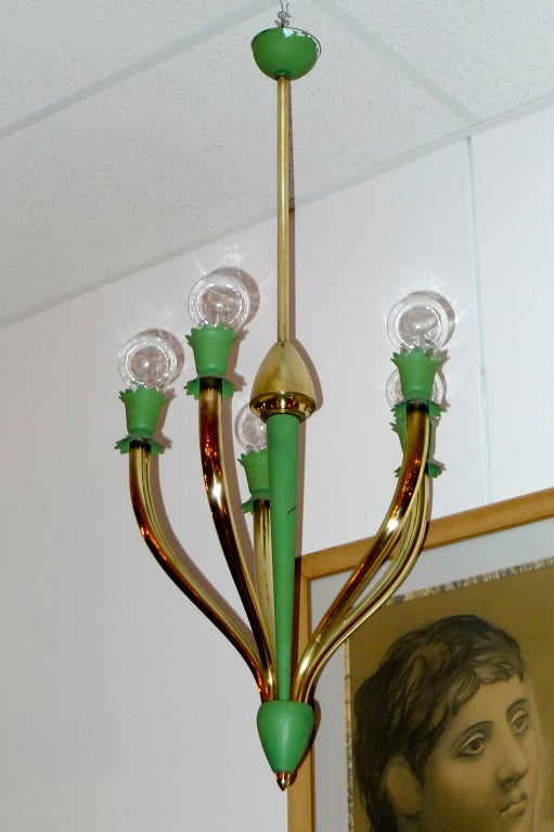Italian Hanging Fixture Attributed to Guglielmo Ulrich For Sale 1