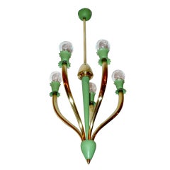 Italian Hanging Fixture Attributed to Guglielmo Ulrich