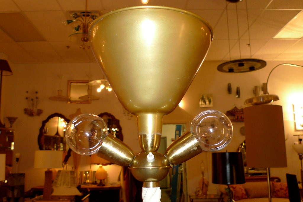 1950's Italian Twisted Floor Lamp For Sale 7