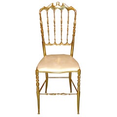 Vintage Solid Brass Chiavari Chair