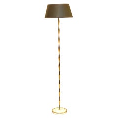 Gunmetal & Brass Harlequin Floor Lamp