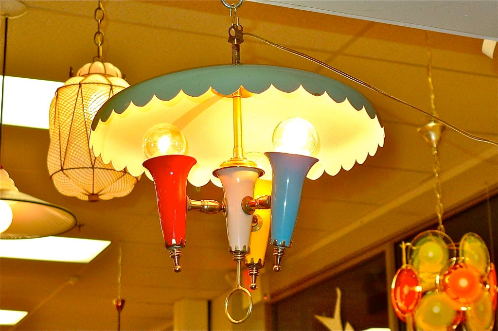 Early 1950's Stilnovo Carousel Pendant