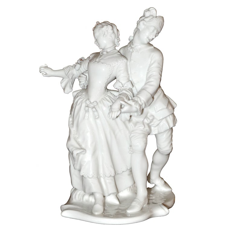 Franz Anton Bustelli per Nymphenberg - Läufer mit Consortin