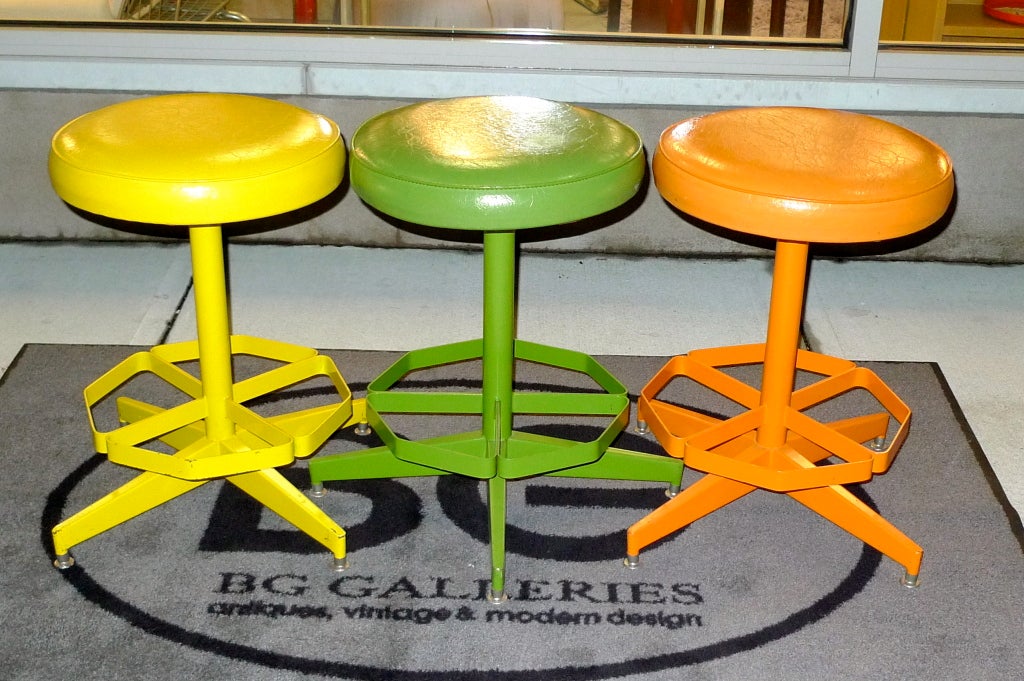 1960 S Cal Style Swivel Stools For, Cal Style Bar Stools