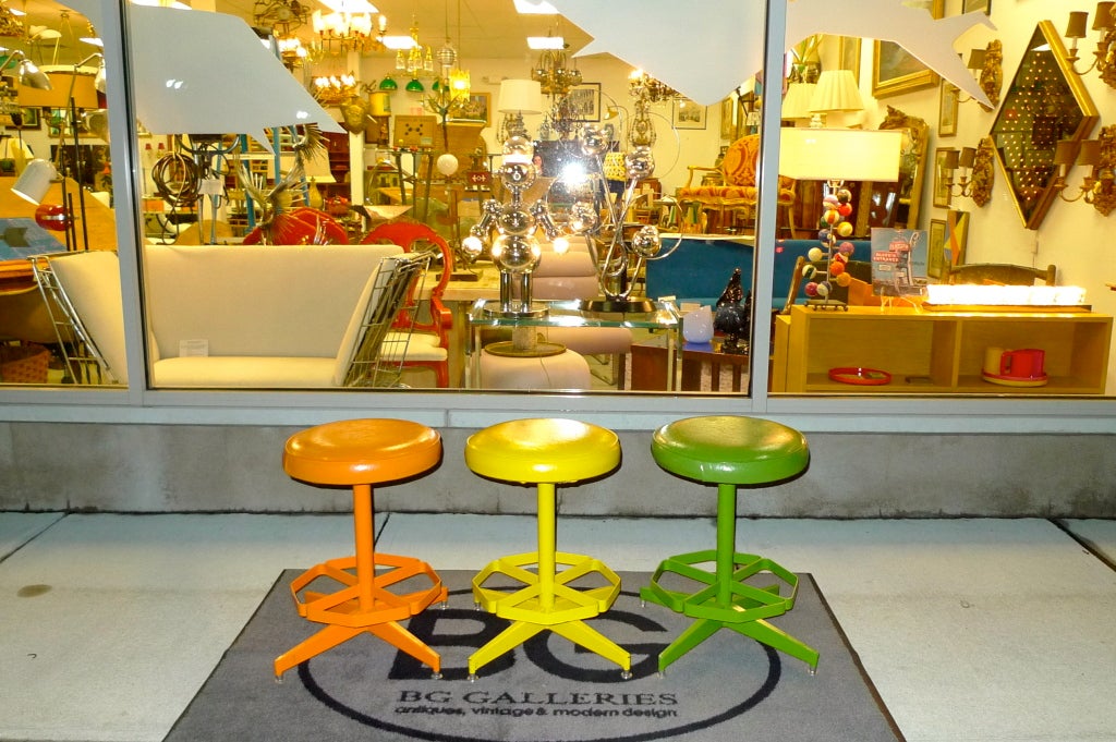 1960 S Cal Style Swivel Stools For, Cal Style Bar Stools