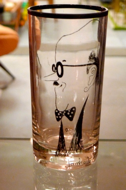 Mid-20th Century Set of James Mont High Ball Glasses