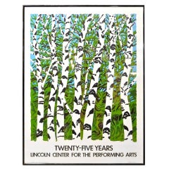 Neil Welliver Serigraph for Lincoln Center 25th Anniversary 3