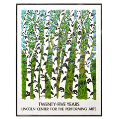Neil Welliver Serigraph for Lincoln Center 25th Anniversary
