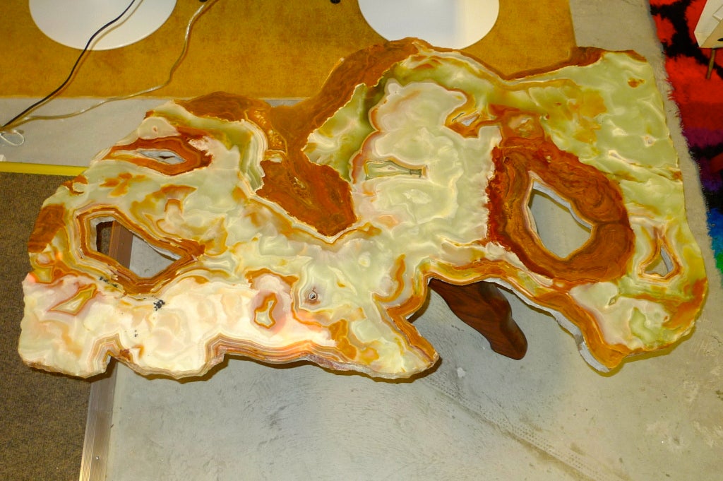Fre-form Slab Agate Mineral Cocktail Table 1