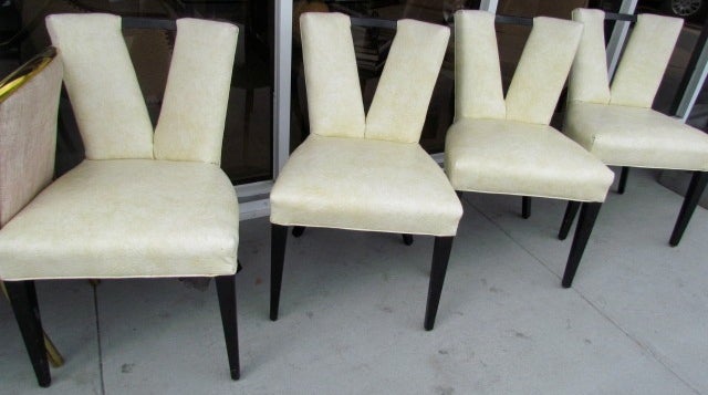 Four Paul Frankl 'Corset' Chairs In Good Condition In Hanover, MA