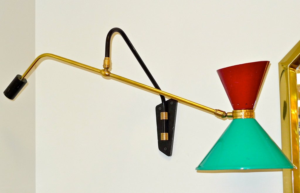 1950's French Swing Arm Sconce by Pierre Guariche 3