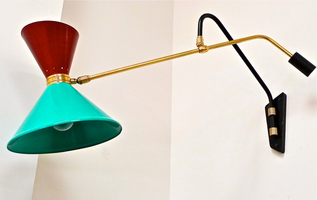 1950's French Swing Arm Sconce by Pierre Guariche 5