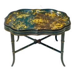 Regency style Papier Mache Tray Table