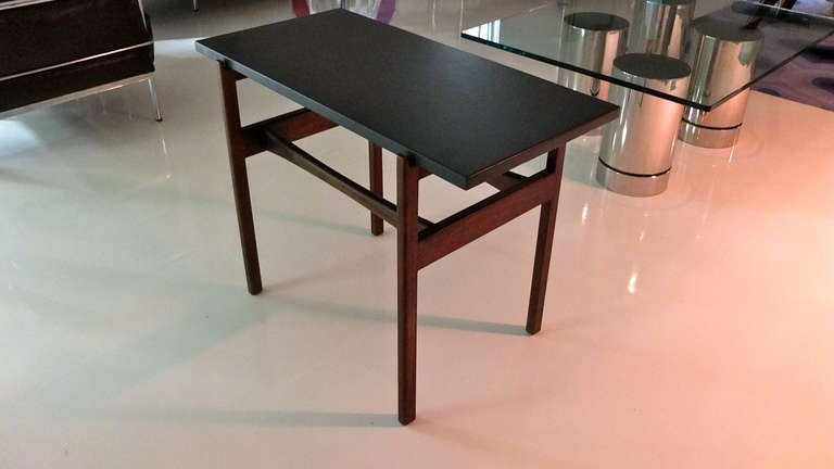 Jens Risom Walnut Occasional Table with Slate Top