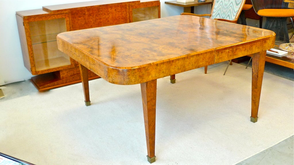 Mid-20th Century French Art Deco Walnut Dining Table