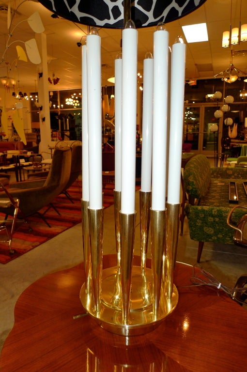 Milieu du XXe siècle Lampe candélabre par Stiffel en vente