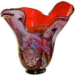 Lucy Chamberlain Art Glass Vase 1