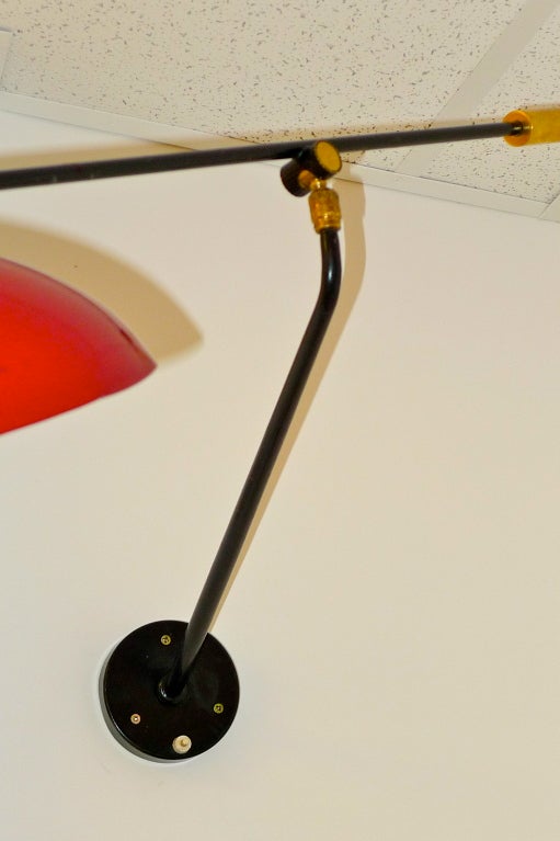 1950's French Counterbalance Swing Arm Wall Lamp at 1stdibs