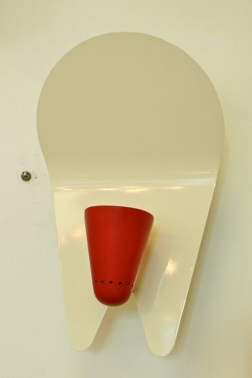 Mid-Century Modern Robert Mathieu Documented Adjustable Sconce For Sale