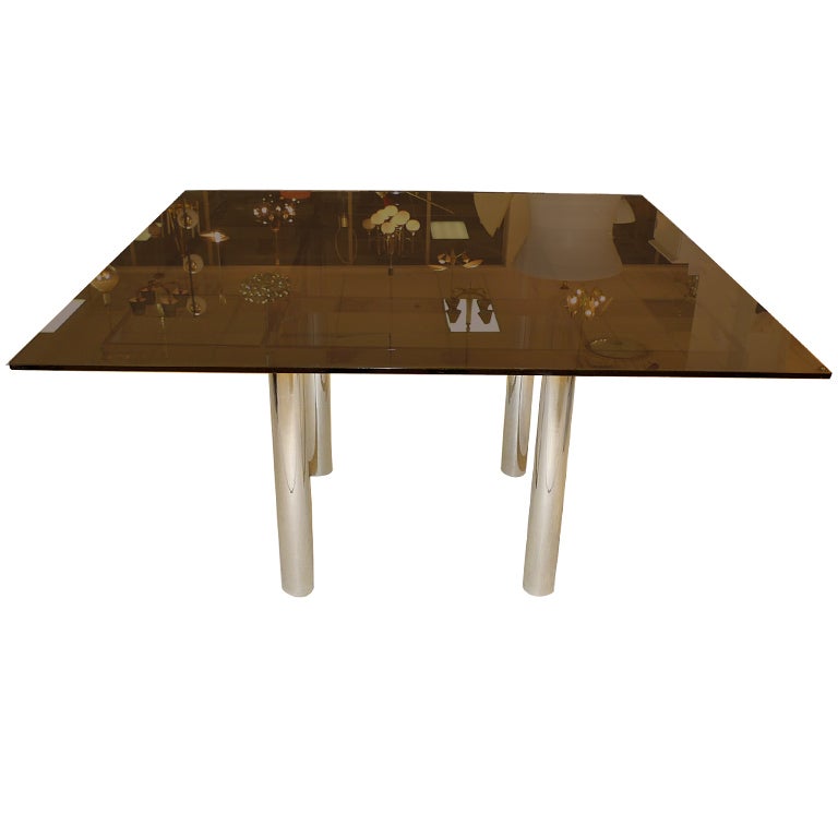 'Andre' Square Dining Table by Tobia Scarpa for Knoll For Sale