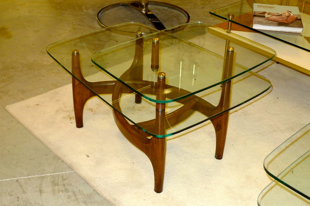 Pair of Two Tier End Tables by Adrian Pearsall 1