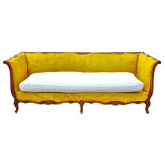 Louis XV Style Walnut Sofa
