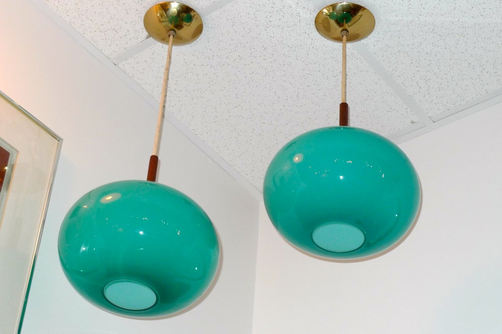 turquoise pendant light