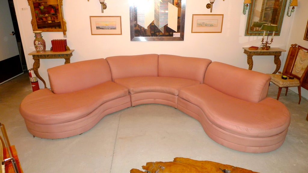 American Curvaceous Sectional Sofa by Adrian Pearsall for Comfort Designs