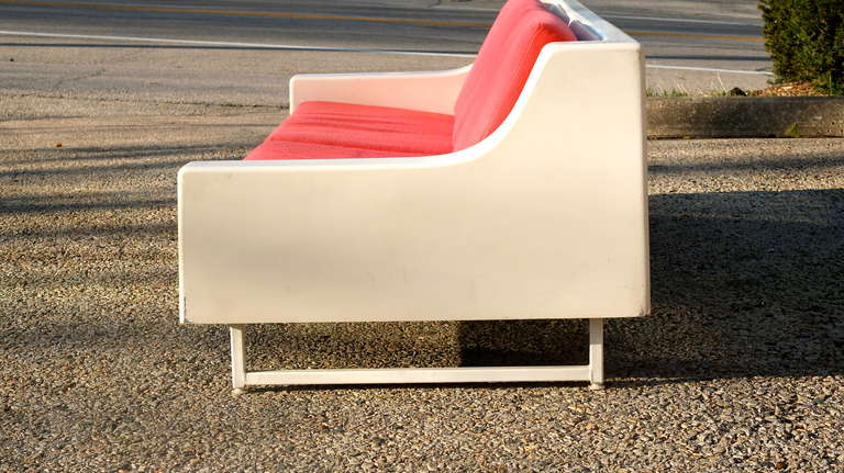 American Indoor/Outdoor Vintage Fiberglass Sofa