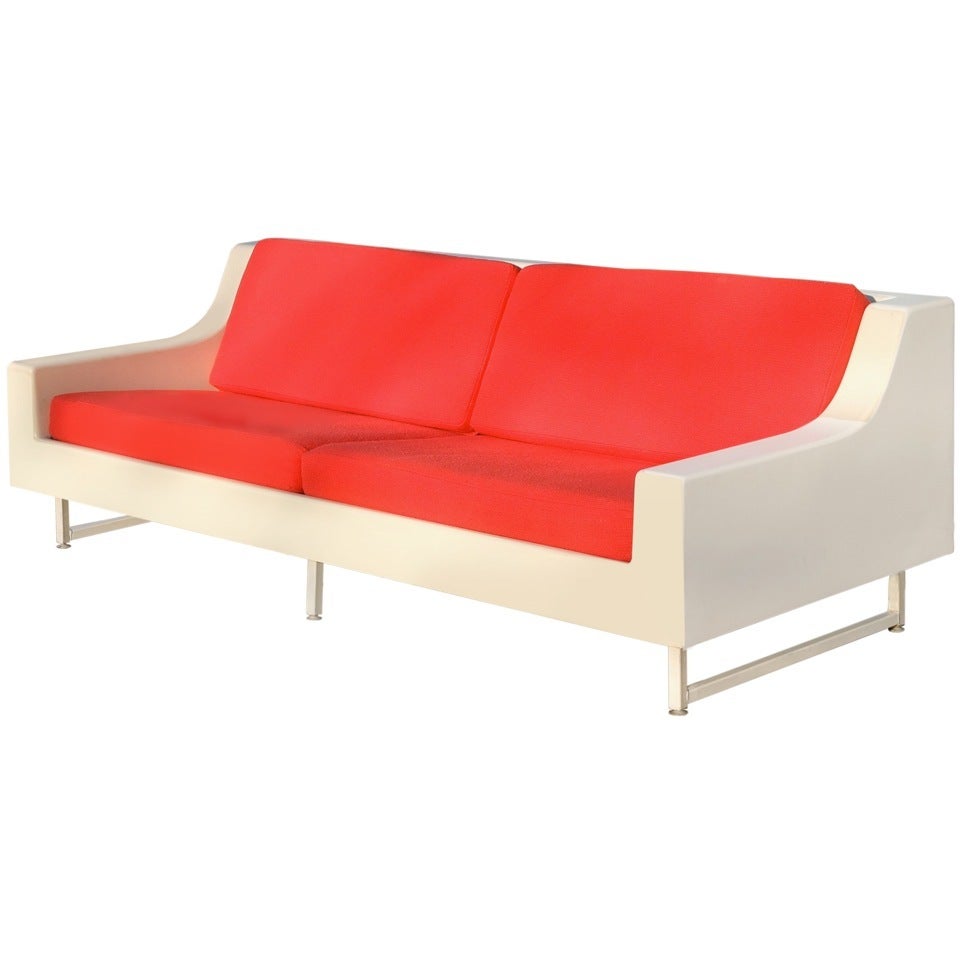 Indoor/Outdoor Vintage Fiberglass Sofa