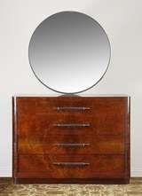 American Art Deco Dresser With Streamline Mirror At 1stdibs