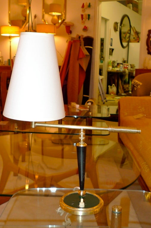 French 1950's Articulating Arm Table Lamp by Lunel For Sale 7