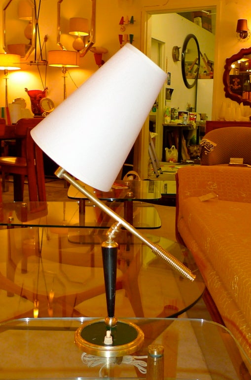 French 1950's Articulating Arm Table Lamp by Lunel For Sale 5