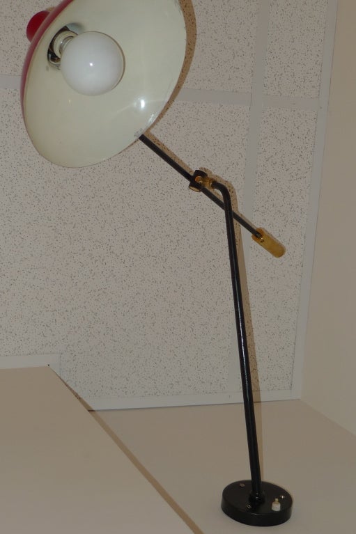 1950's French Counterbalance Swing Arm Wall Lamp at 1stdibs