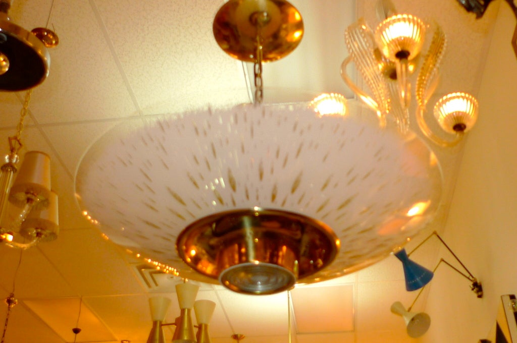 MidCentury Lightolier Pacemaker Ceiling Light For Sale at 1stdibs