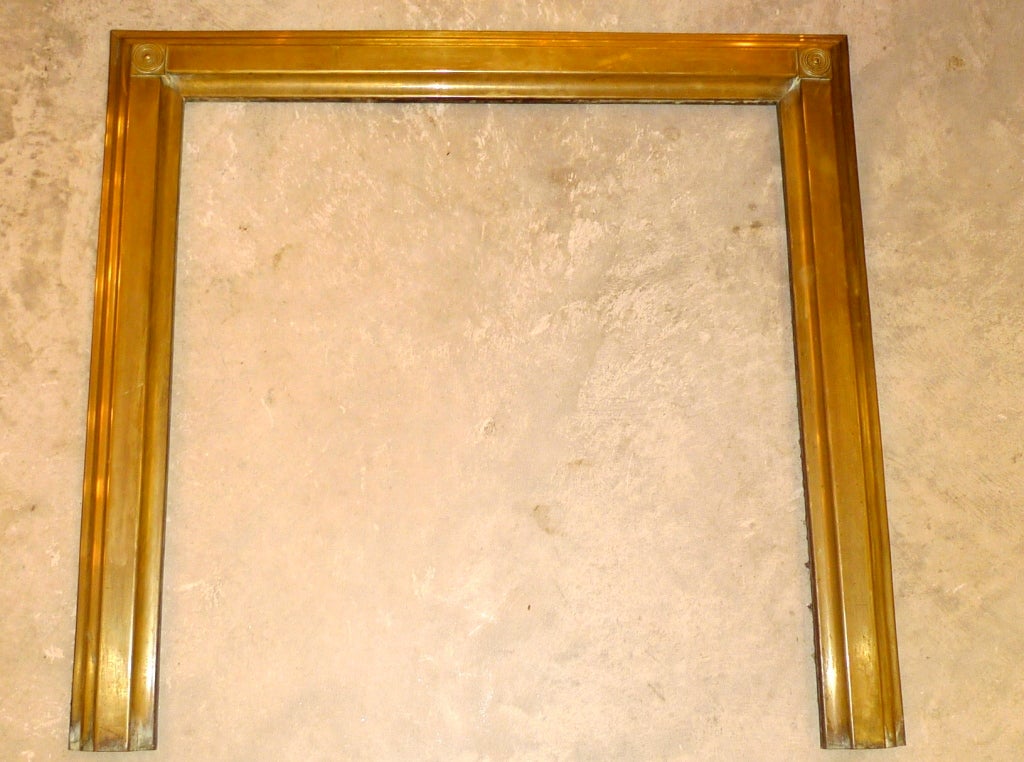 American Brass Bolection Fireplace Surround