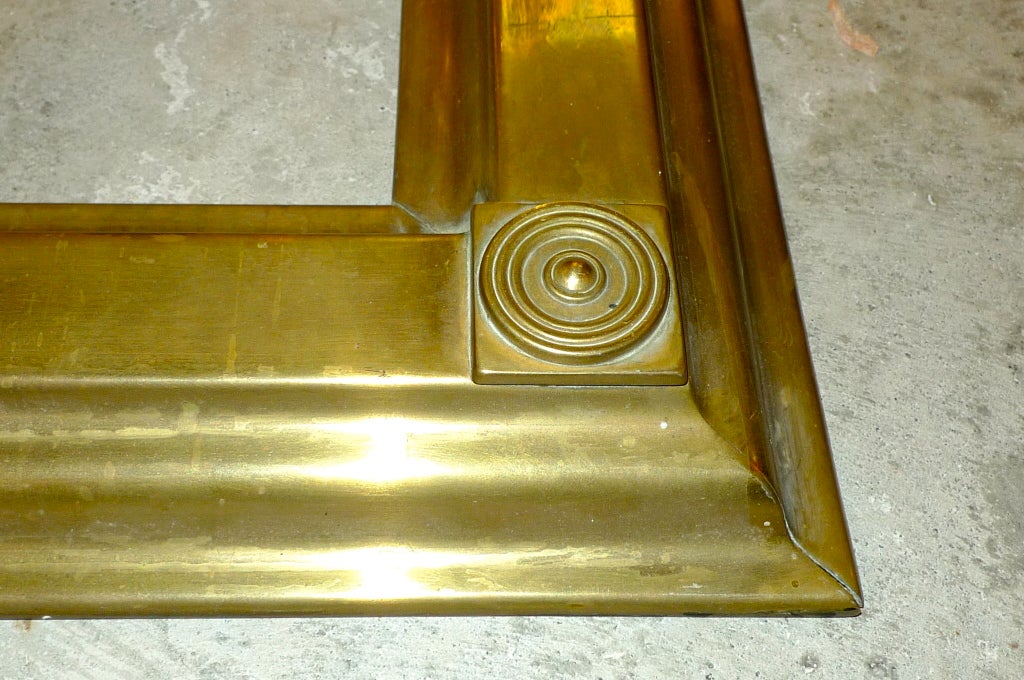 20th Century Brass Bolection Fireplace Surround